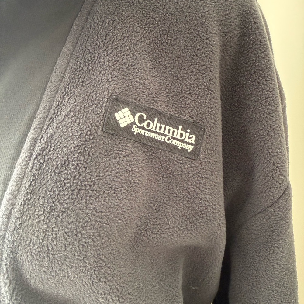 Columbia sequoia Grove Half Zip Navy Blue Fleece - Picture 3 of 9